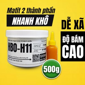 Matit trét mau khô, siêu bám, chống rút 2 thành phần HBO-H11